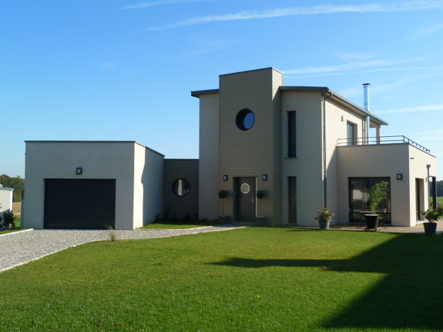 Construction d’une maison individuelle contemporaine à BOSC GUERARD SAINT ADRIEN